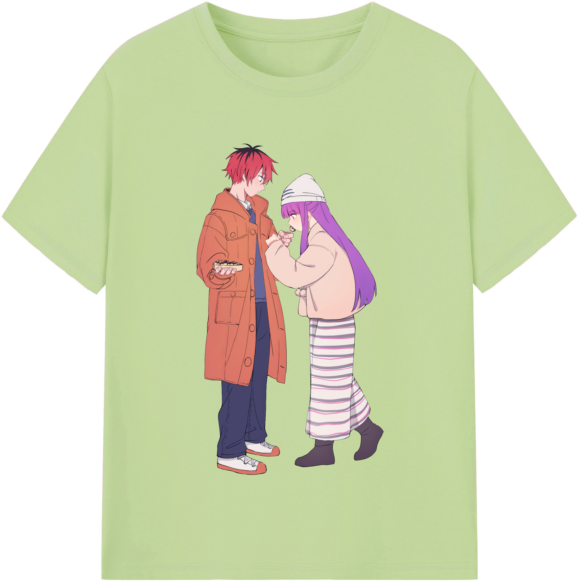 （画像用） 葬送のフリーレン Frieren 綿100％半袖Tシャツ（フロントプリント）